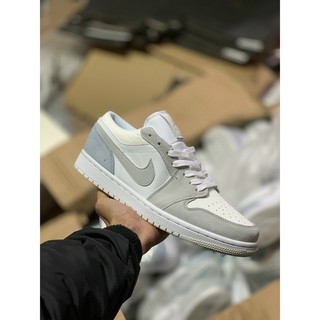Giày thể thao sneaker J thấp 1 xám trắng paris thấp cổ sale