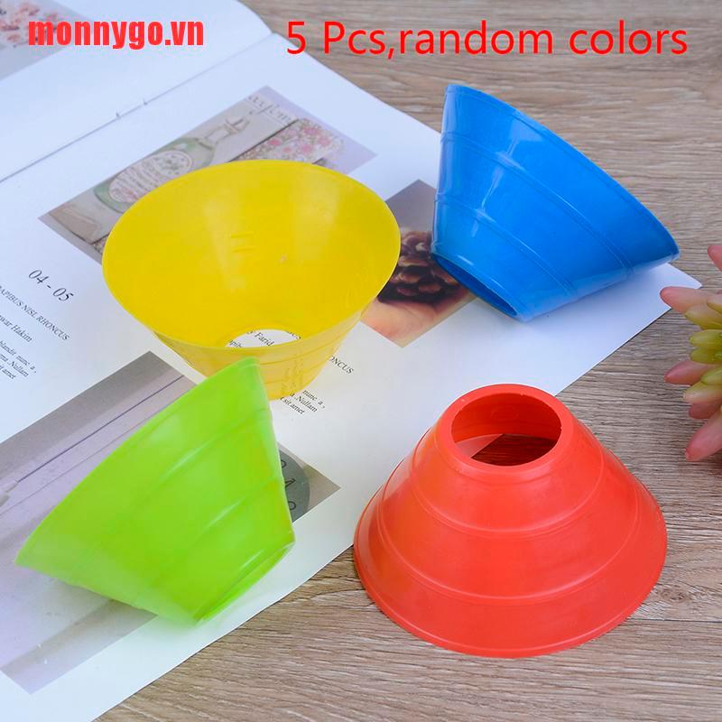 [monnygo]5 Pcs Cones Discs Soccer Football Training Sports Entertainment Ac