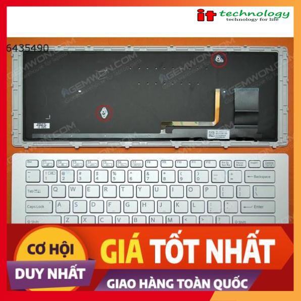 🎁 [Ảnh Thật ] Bàn phím Laptop SONY SVF 15N/ FIT 15N CÁP GÓC THẲNG - SVF15N