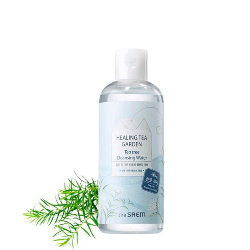 Nước Tẩy Trang Làm Sạch Da Chiết Xuất Từ Tràm Trà The Saem Healing Tea Garden Tea Tree Cleansing Water 300ml
