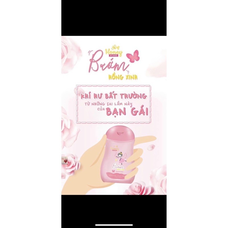 Dung dịch vệ sinh Honey pink - Bướm hồng xinh dha.