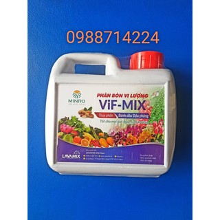 Bánh dầu thủy phân bón cây vi lượng VIF-MIX / Phân bánh dầu đậu phộng thủy phân (1 LÍT) - tốt cho mọi giai đoạn