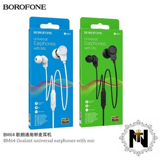 Tai nghe có dây Borofone BM64 kèm Mic chất lượng cao âm thanh hifi cách âm tốt