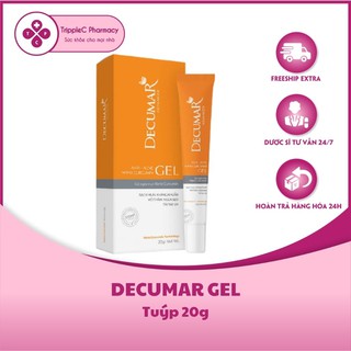 Decumar gel - Gel ngừa mụn, thâm sẹo, mờ vết thâm, tái tạo làn da, bảo vệ và phục hồi tổn thương da (tuýp 20g)