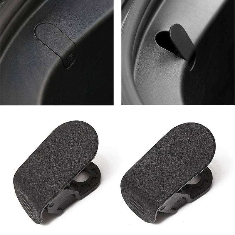 Móc Đen ABS Treo Đồ Gắn Phía Trước Xe Hơi Model 3
