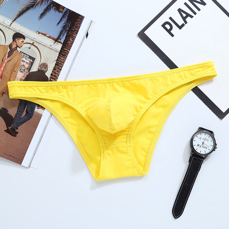 Quần Đùi Cotton Nam Quần Lót Eo Thấp Bikini Quần Đùi Thoải Mái Quần Lót Bên Trong