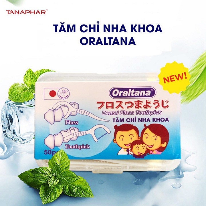 Tăm chỉ nha khoa Oraltana hộp 50 cái