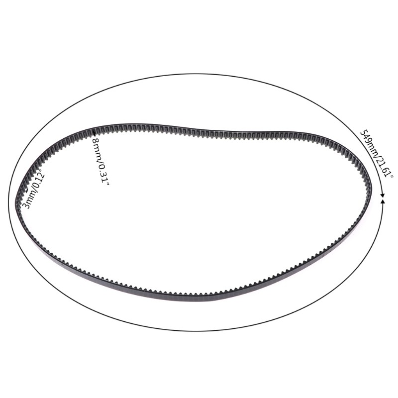 Dây curoa thay thế cho máy làm bánh mì tự động 549mm cho Xbm-1328