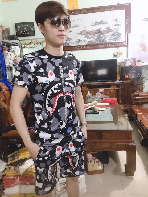 Bộ nam hè in 3D Cá Mập Trắng mã MV03 ( ảnh video thật) | BigBuy360 - bigbuy360.vn