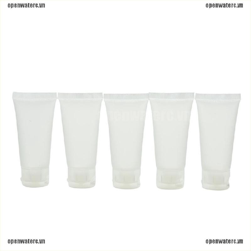 (Hàng Mới Về) Bộ 5 Tuýp Rỗng Trong Suốt Đựng Kem Dưỡng Thể Tích 20 / 30 / 50 / 100ml