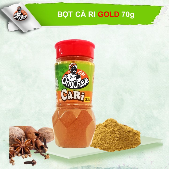 Bột CÀ RI GOLD 70gram Ông Chà Và - (Bột Cari)