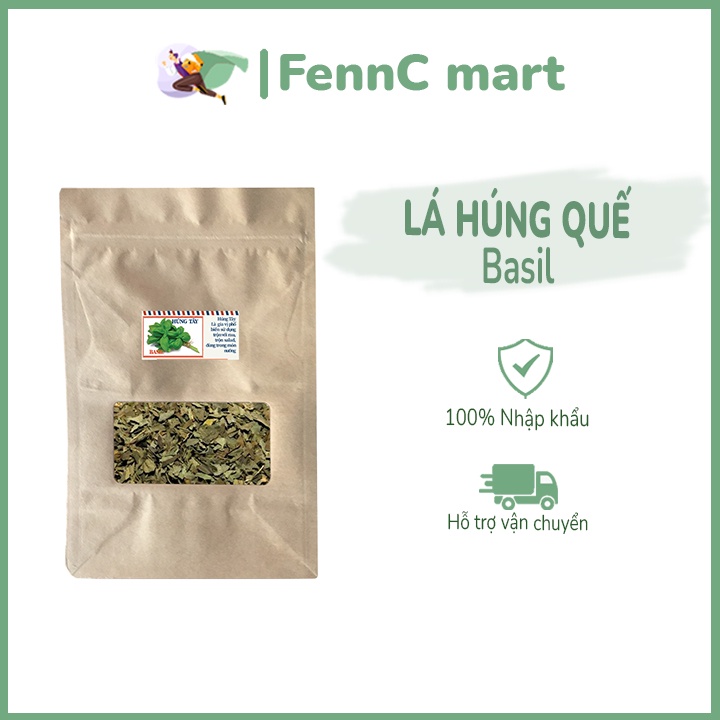 Lá húng quế Khô Dried Basil lá thơm gia vị rau gia vị Enko nhập khẩu Thổ Nhĩ Kỳ 100g 300g 500g FENNC