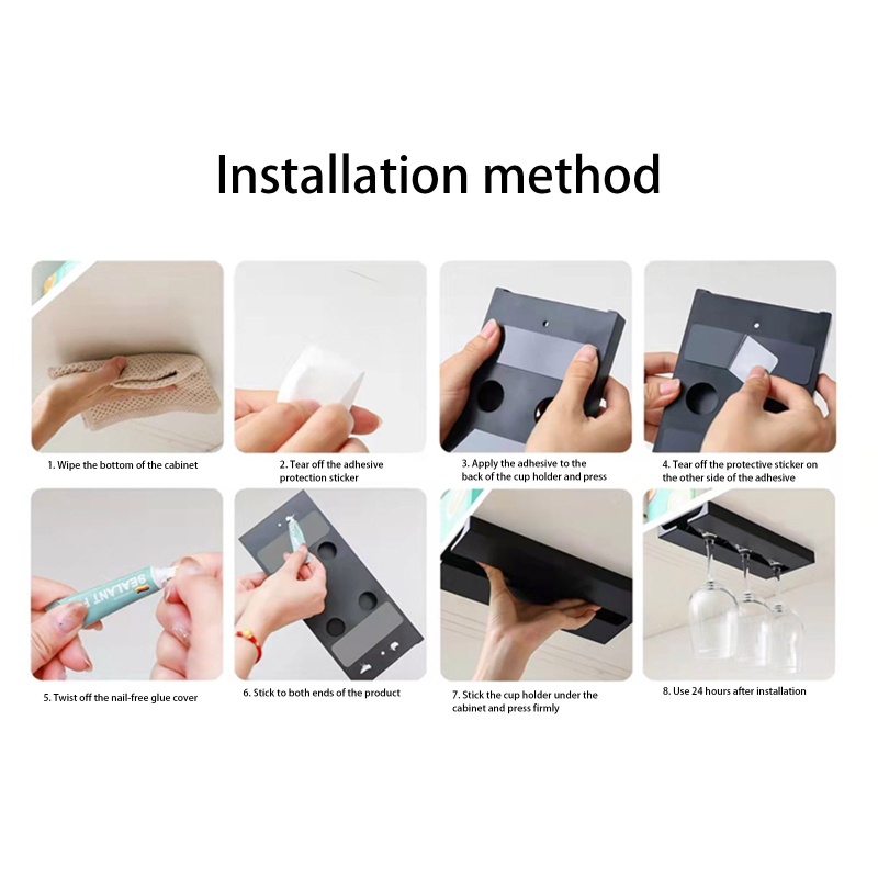 Set 2 Giá Đỡ Treo Ly Rượu Vang Bằng Thủy Tinh Tiện Lợi