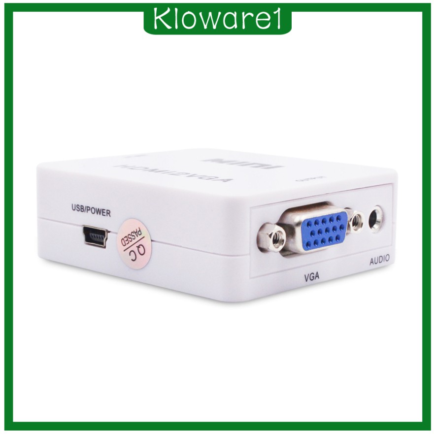 Bộ Chuyển Đổi Hdmi Mạ Vàng Từ Cổng Hdmi Sang Vga Kloware1 | BigBuy360 - bigbuy360.vn