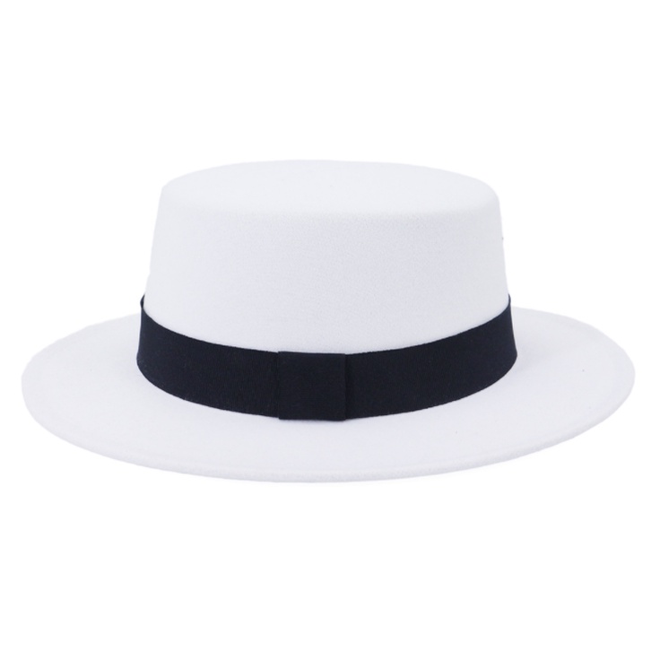 Mũ Boater Vành Tròn TN02 Thời Trang Nữ Chất Liệu Nỉ - Thương Hiệu Mugout