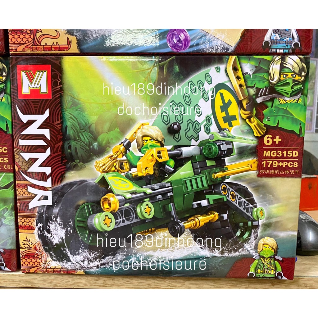 Lắp ráp xếp hình Ninjago Xe và thuyền của các ninja MG 315