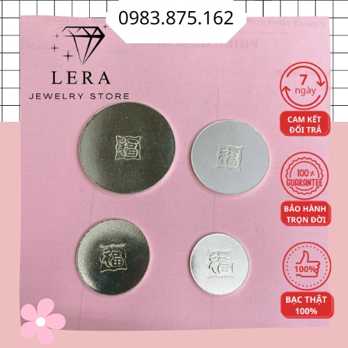 Đồng xu đánh cảm, đồng bạc cạo gió, bạc ta nguyên chất đủ size hàng sẵn tại trang sức bạc Lera