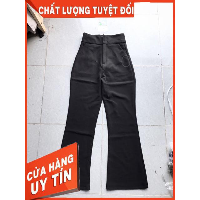 Quần vải ống loe lưng siêu cao- dáng dài 100cm | WebRaoVat - webraovat.net.vn