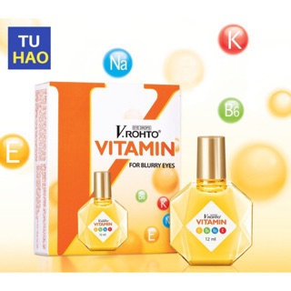 Nước Nhỏ Mắt V.Rohto Vitamin (13ml) - Hỗ Trợ Cải Thiện Tình Trạng Giảm Thị Lực, Mắt Mờ Do Tiết Dịch