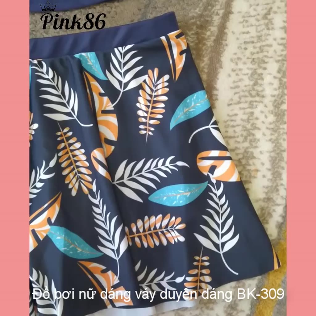 Bikini, đồ bơi nữ dáng váy duyên dáng (Quần short trong váy) BK-309i | BigBuy360 - bigbuy360.vn