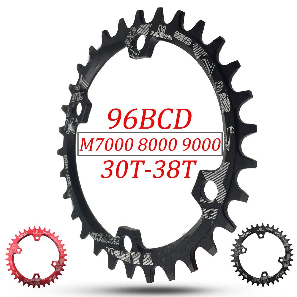 Đĩa Răng Xe Đạp Bằng Hợp Kim Nhôm Rộng 30T 32T 34T 36T 38T 96BCD