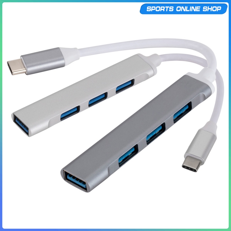 Bộ Chia 4 Cổng Usb 3.0 Vỏ Nhôm Cho Laptop Notebook | BigBuy360 - bigbuy360.vn