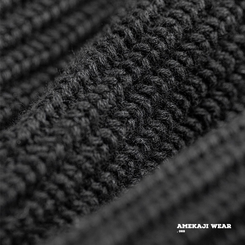 Mũ len dệt kim giữ ấm chống gió MADEN CSGO màu đen phong cách Nhật Bản hiphop cổ điển cho nam