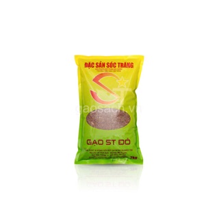 Gạo lứt huyết rồng-Gạo đo Soc Trang (ST đỏ) túi 2kg