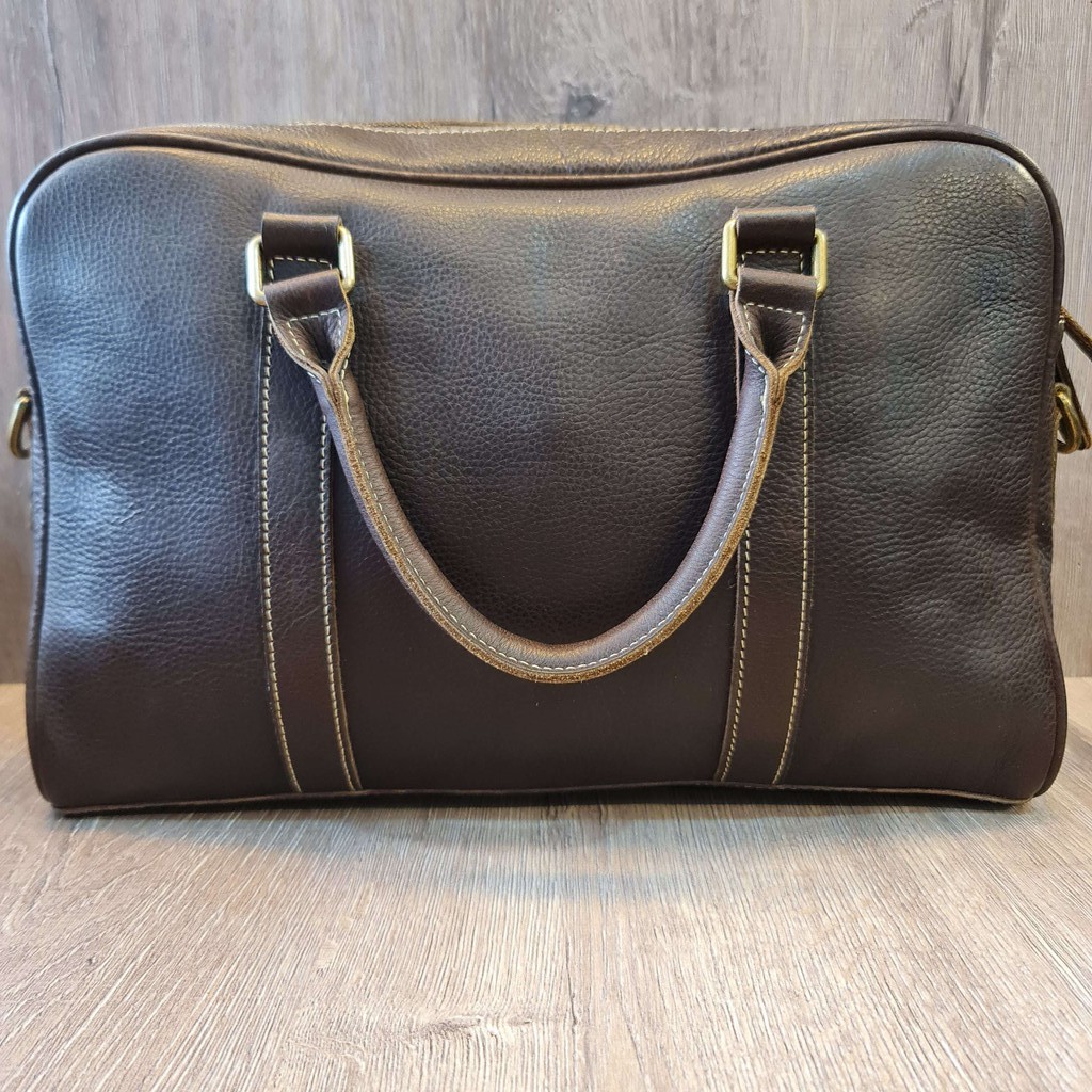 Cặp tap xách tay da thật thủ công ST3358 Yen Handmade Leather. | BigBuy360 - bigbuy360.vn