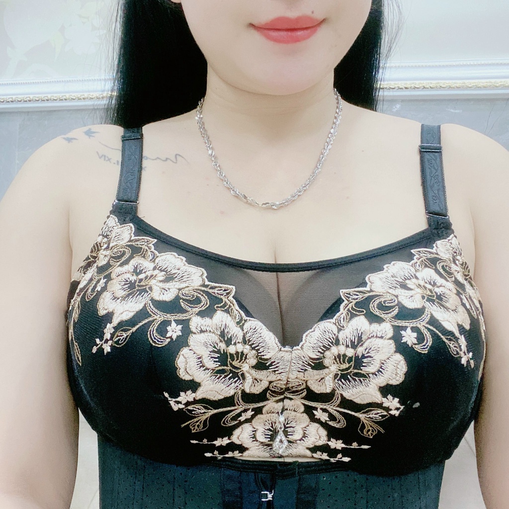 Mã 2059 – Áo lót bigsize, ren che mỡ nách, che mỡ lưng, có gọng, mút dày 3 phân, cup C, ôm quả chuẩn form