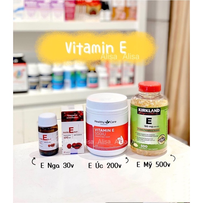 Viên uống Vitamin E 400 IU Kirkland Mỹ 500 viên - ALISA