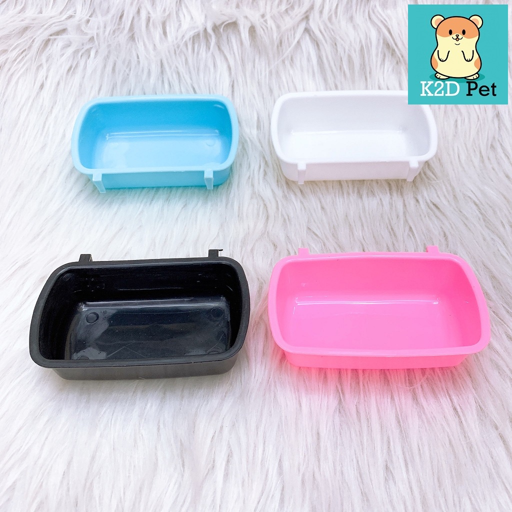 Bát ăn nhựa gắn lồng đại cho hamster, Guinea Pig , thỏ, sóc bắc mỹ, chinchilla