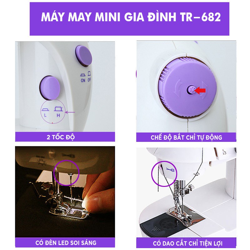 Máy may mini CMD đa chức năng, nhỏ gọn, tiện lợi dành cho gia đình