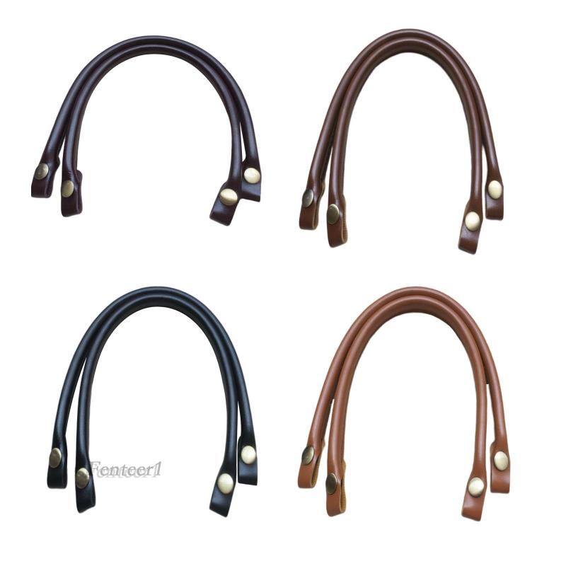 Set 2 Tay Cầm Túi Xách Da PU Thay Thế DIY Fenteer1