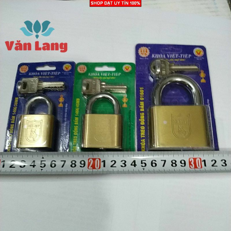 Khóa đồng bấm Việt Tiệp - Chính Hãng