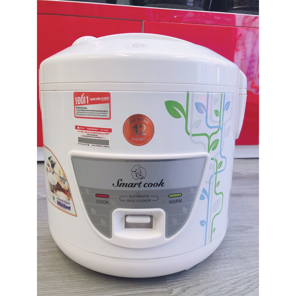 [TONG10KMG ] Nồi cơm điện Smartcook dung tích 1.8L RCS-1788