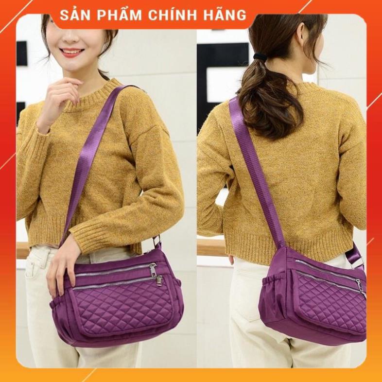 Túi Xách Đeo Chéo Nữ Vải Dù Nhiều Ngăn Chống Thấm Cao Cấp Sz 27 - A&ESHOP 19785