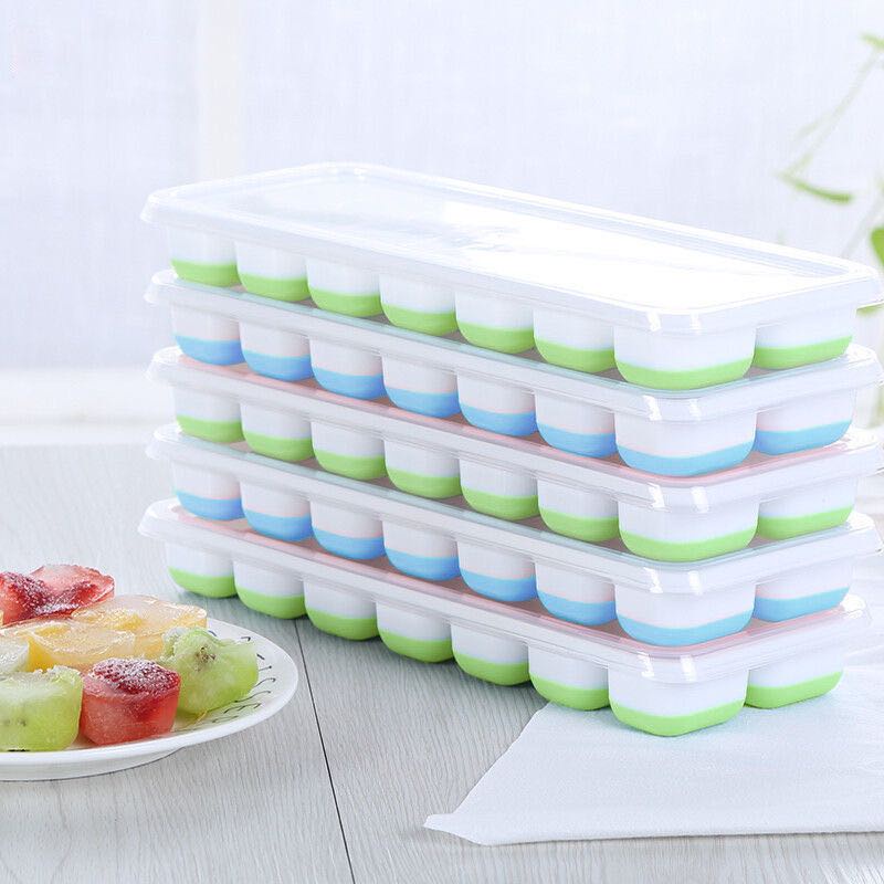 Khay Làm Đá SILICONE 14 Lỗ Mr.Der Có Nắp Đậy Không BPA An Toàn Cho Bé