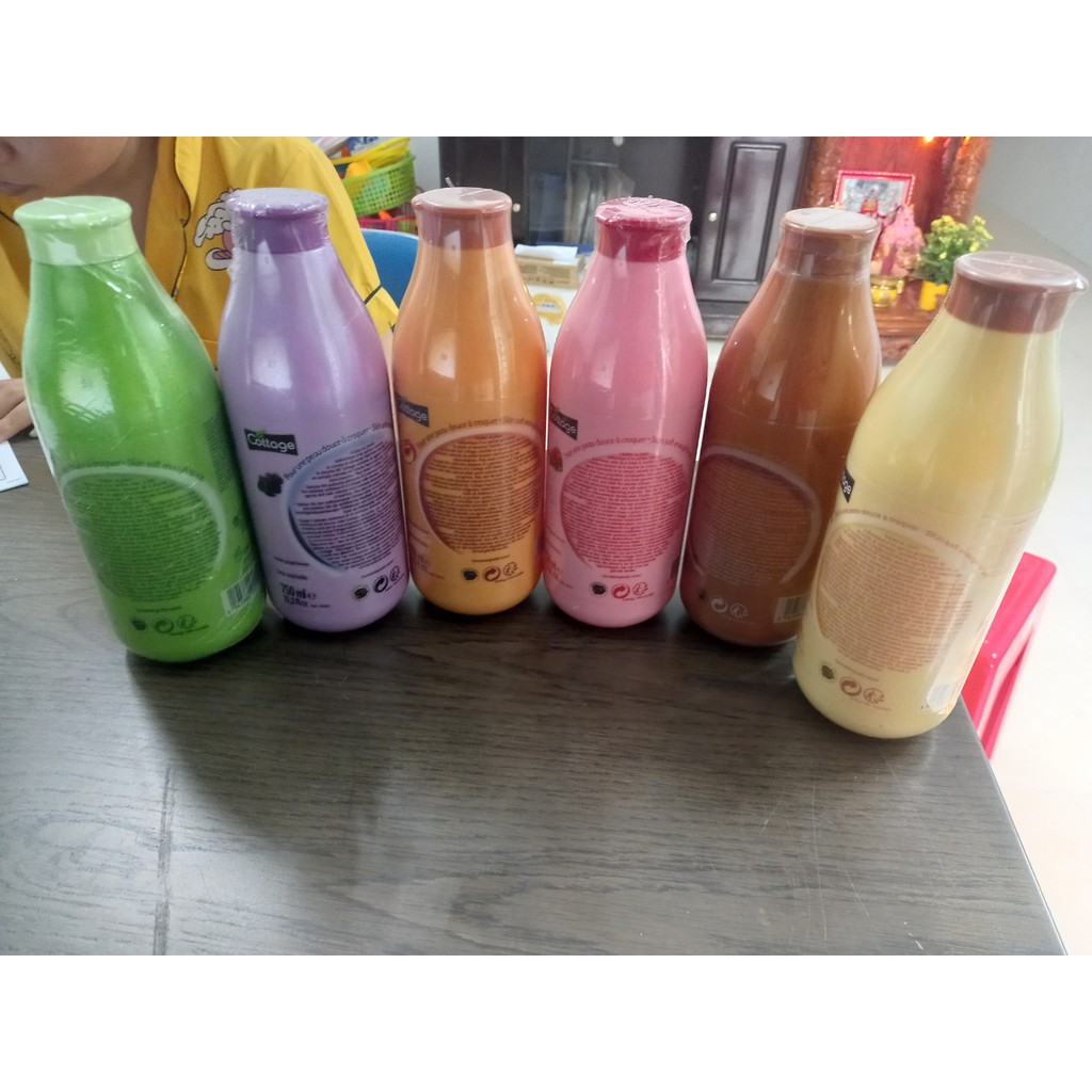 Sữa tắm trắng da Cottage 750ml Của Pháp .