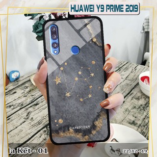 Ốp lưng kính 3D Huawei Y9 Prime 2019 cung hoàng đạo