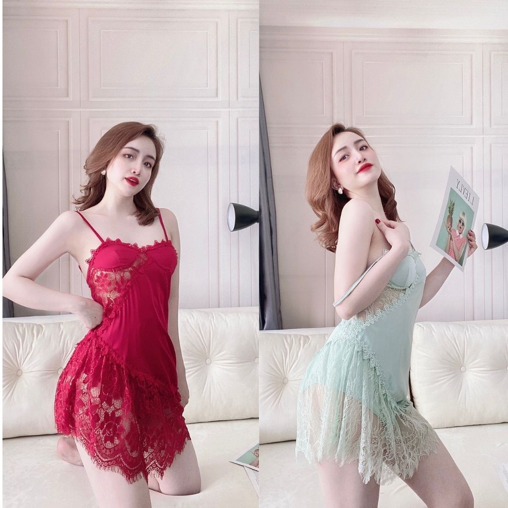 Váy ngủ sexy ❣️FREE SHIP❣️ Đầm ngủ sexy lụa Latin Chất Siêu Mát Dáng Siêu Xinh