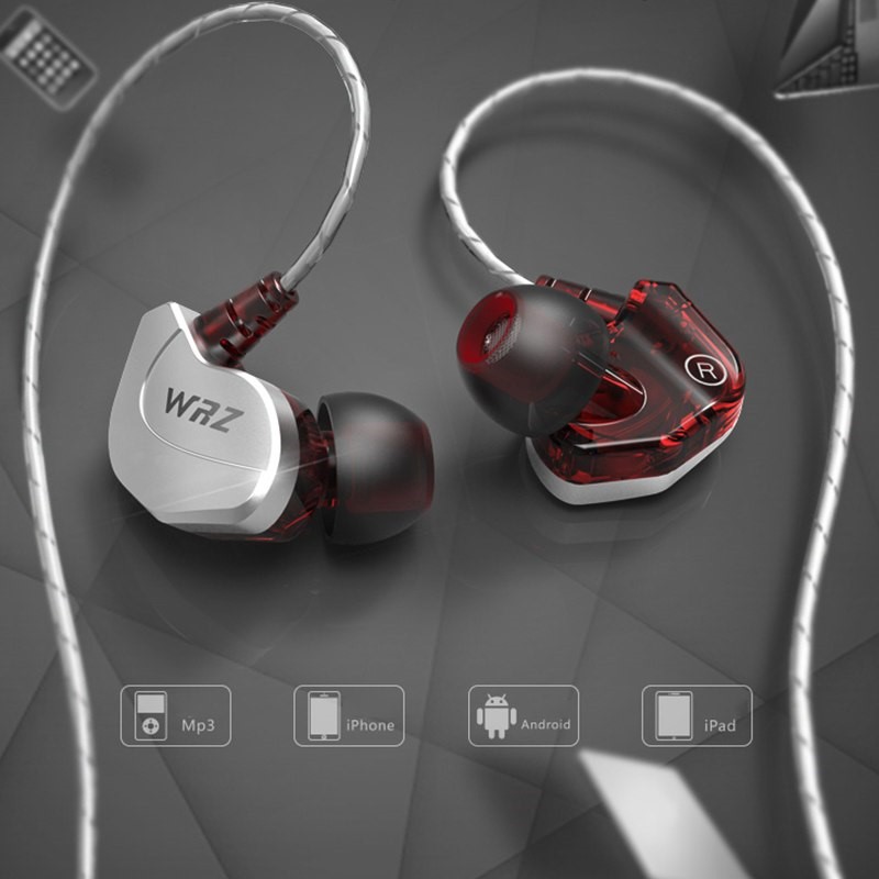 Tai nghe móc tai In-Ear HIFI Zircon Thể Thao siêu Bass chống ồn Zircon X6 phiên bản cao cấp có micro đàm thoại -dc2599