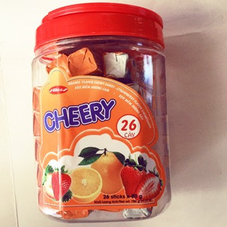 Si 1 hộp 26 cây kẹo cherry