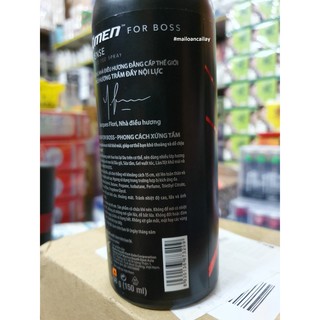 XỊT KHỬ MÙI XMEN FOR BOSS đỏ 150ML