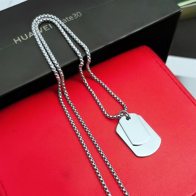 Vòng cổ Mặt Thẻ Quân Đội Bằng Thép Không Gỉ