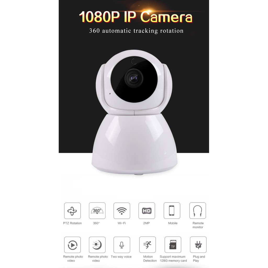 Camera Mini Xoay 360 Độ Hd 1080p V380