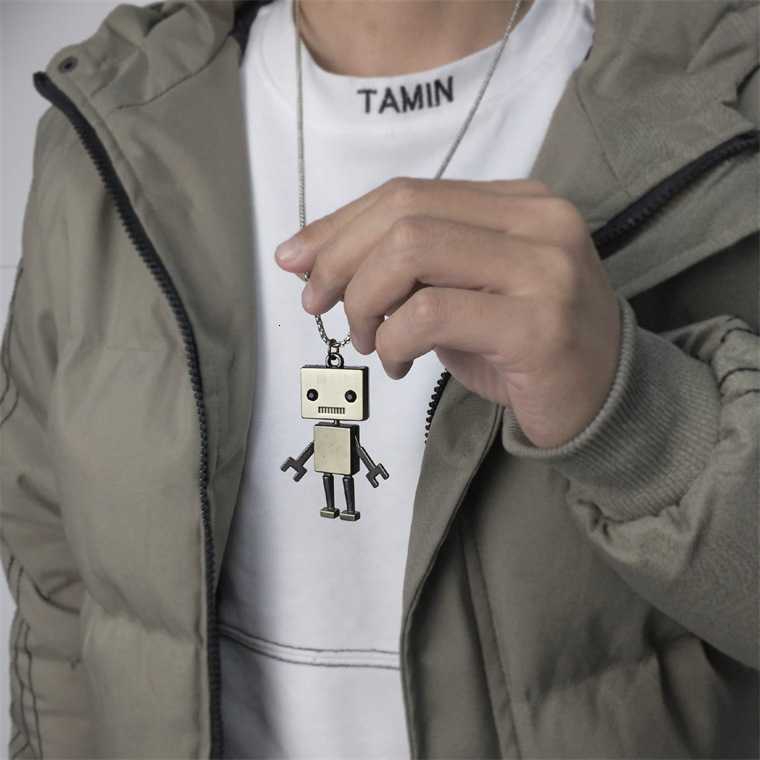 [Giao Hàng Miễn Phí] Dây Chuyền Mặt Robot 2297 Cá Tính