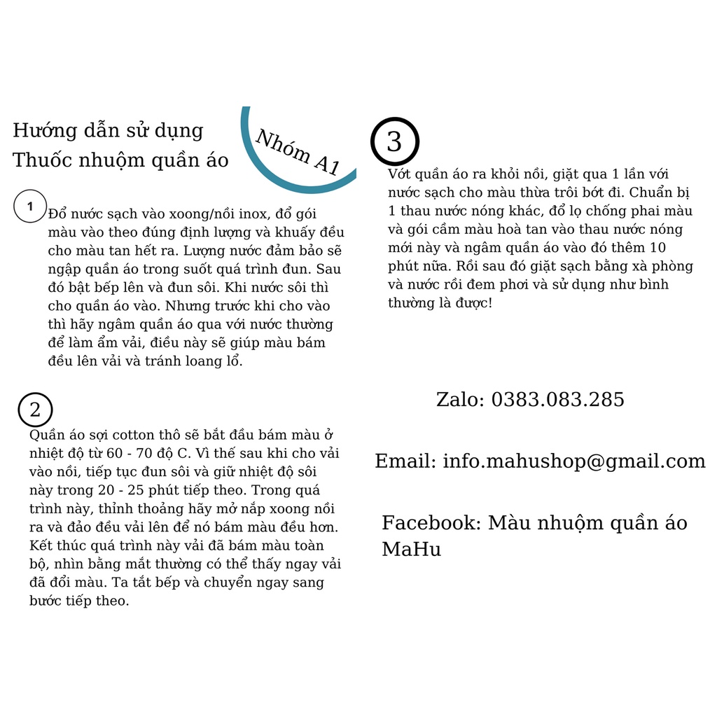 Thuốc nhuộm quần áo