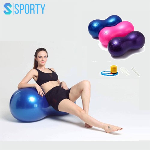 Bóng tập Yoga chính hãng SPORTY bóng yoga củ lạc trơn