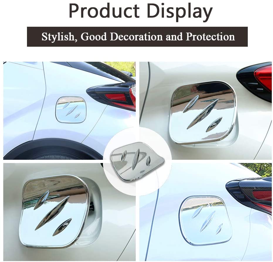 Đối với Toyota CHR C-HR 2017 2018 2019 ABS Xe hơi Dầu Bình xăng Nắp bình xăng Trang trí chrome Phong cách Phụ kiện ngoại thất